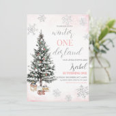 クリスマスツリー 冬のオンデルランド 誕生日 招待状 (スタンド正面)