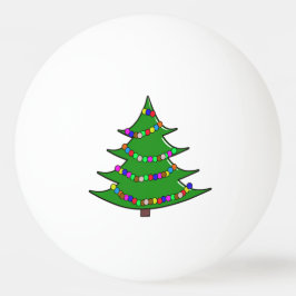 クリスマスツリー 卓球ボール
