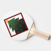 クリスマスツリー 卓球ラケット (横)