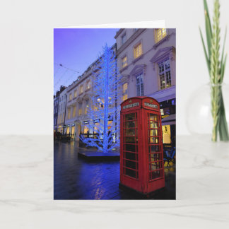 クリスマスツリー、南モルトンストリート、ロンドン カード