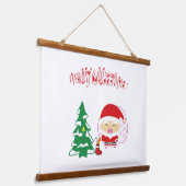 クリスマスツリー 吊り下げ型タペストリー (傾斜あり)