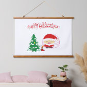 クリスマスツリー 吊り下げ型タペストリー (寝室)