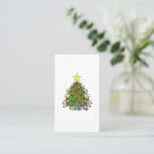 クリスマスツリー 名刺 (スタンド正面)