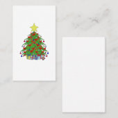 クリスマスツリー 名刺 (正面/裏面)
