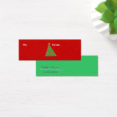 クリスマスツリー、宛先：、差出人： (デスク)