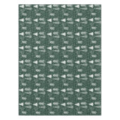 クリスマスツリー – 常緑樹 – 松の緑 テーブルクロス (正面)