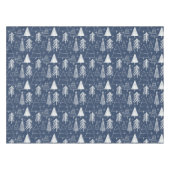 クリスマスツリー – 常緑樹 – 松の青 テーブルクロス (正面(横))