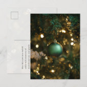 クリスマスツリー / 年末の飾り シーズンポストカード (正面/裏面)