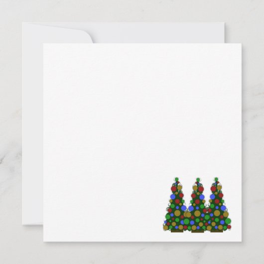 クリスマスツリー 招待状 (裏面)