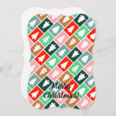 クリスマスツリー 招待状 (正面/裏面)