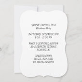 クリスマスツリー 招待状 (裏面)