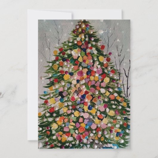 クリスマスツリー 招待状 (正面)