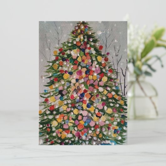 クリスマスツリー 招待状 (スタンド正面)