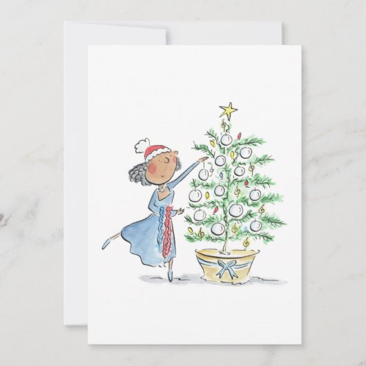 クリスマスツリー 招待状 (正面)