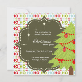 クリスマスツリー 招待状