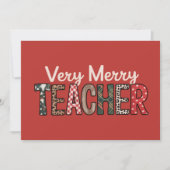 クリスマスツリー 教師 レパード クリスマスツリー シーズンカード (正面)