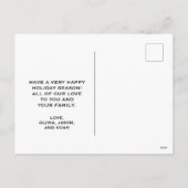 クリスマスツリー，新年，言葉，星，贈り物 シーズンポストカード (裏面)