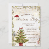 クリスマスツリー，星のプレゼントクリスマスカンパニー 招待状 (正面)