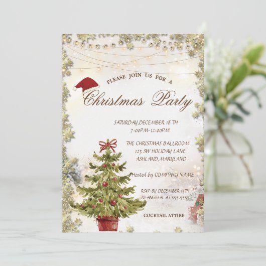 クリスマスツリー,星のプレゼントクリスマスカンパニー 招待状 (スタンド正面)