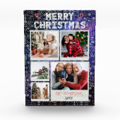 クリスマスツリー 星空 5枚写真 家族 フォトブロック (正面)