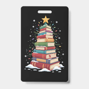 クリスマスツリー 本好き 先生 司書 バッジ