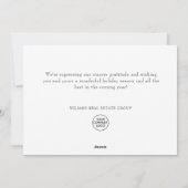 クリスマスツリー 松の実 ゴールデンボール 法人挨拶 シーズンカード (裏面)