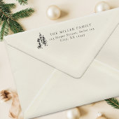 クリスマスツリー | 松の木差出人住所 セルフインキングスタンプ