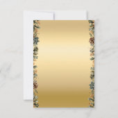 クリスマスツリー,松コーンのクリスマス会社 招待状 (裏面)