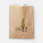 クリスマスツリー&格言 フェイバーバッグ (正面)