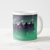 クリスマスツリー 様々な緑の色合い ジャンボコーヒーマグカップ (正面右)