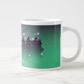 クリスマスツリー 様々な緑の色合い ジャンボコーヒーマグカップ (右)