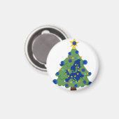 クリスマスツリー – 欧州連合(EU)国旗 | EUユーロ マグネット (正面/裏面)