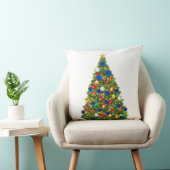 クリスマスツリー – 欧州連合(EU)国旗 | EUユーロ – b クッション (椅子)