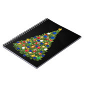 クリスマスツリー – 欧州連合(EU)国旗 | EUユーロ – b ノートブック (左側)