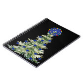 クリスマスツリー – 欧州連合(EU)国旗 | EUユーロ – b ノートブック (左側)