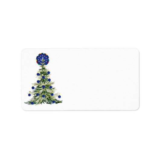 クリスマスツリー – 欧州連合(EU)国旗 | EUユーロ – b ラベル (正面)