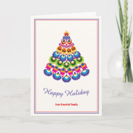 🎄クリスマスツリー – 民俗学スタイルカード カード