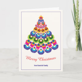 🎄クリスマスツリー – 民俗学スタイル カード