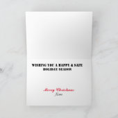 クリスマスツリー&消火器クリスマスカード カード (内部)