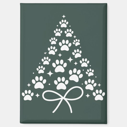 クリスマスツリー 犬好き 飼い主 ギフト クリスマス マグネット (正面)