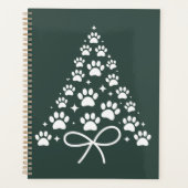 クリスマスツリー 犬好き 飼い主 ギフト ホリデー プランナー手帳 (正面)