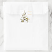 クリスマスツリー（白） 001 スクエアシール (バッグ)