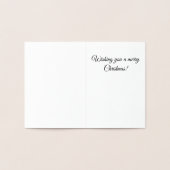 クリスマスツリー 箔カード (内部)