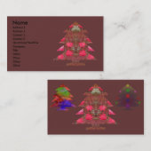 クリスマスツリー-紅葉 名刺 (正面/裏面)