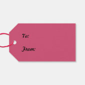 クリスマスツリー 紫の色合い ギフトタグ (裏面横)