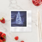 クリスマスツリー 縁ありカクテルナプキン (インサイチュ)