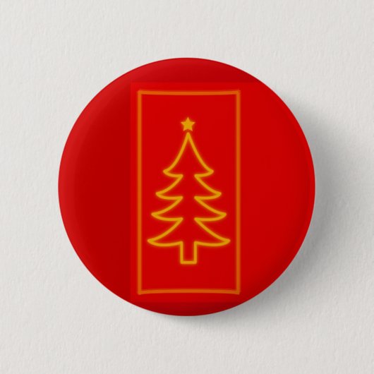 クリスマスツリー 缶バッジ (正面)