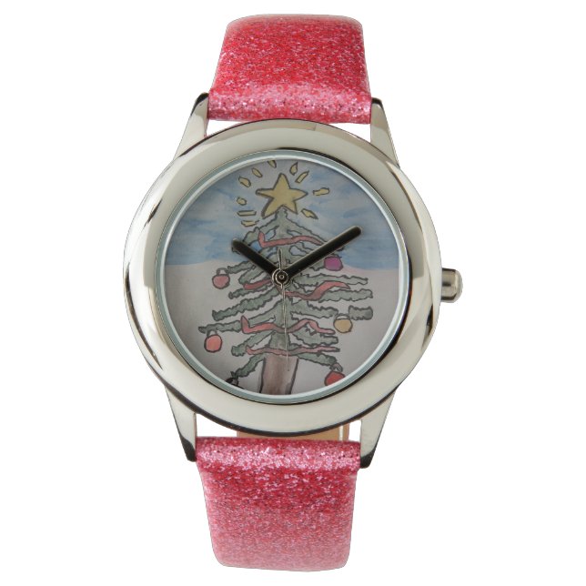 クリスマスツリー 腕時計 (正面)