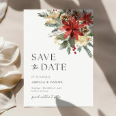 クリスマスツリー 花のSave The Date ご案内 招待状