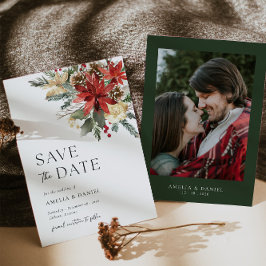 クリスマスツリー 花のSave The Date ご案内 招待状